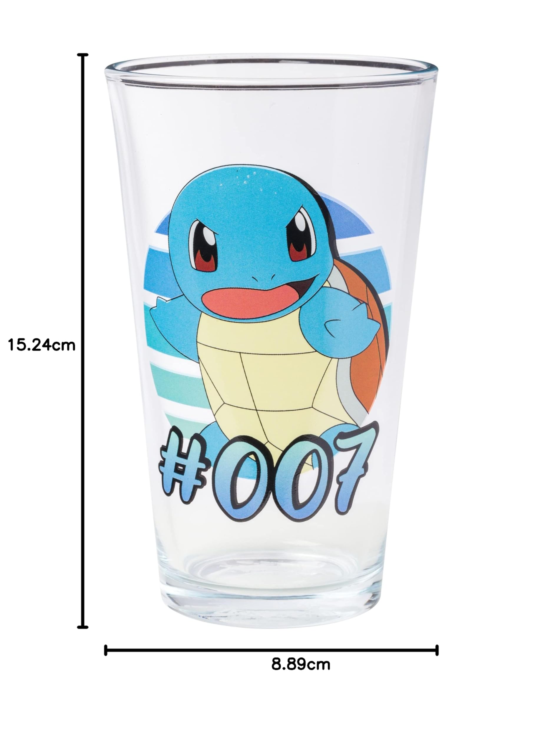 Silver Buffalo Pokémon Original Starters Lot de 4 verres à bière Charmander, Squirtle, Bulbasaure et Pikachu 473 ml