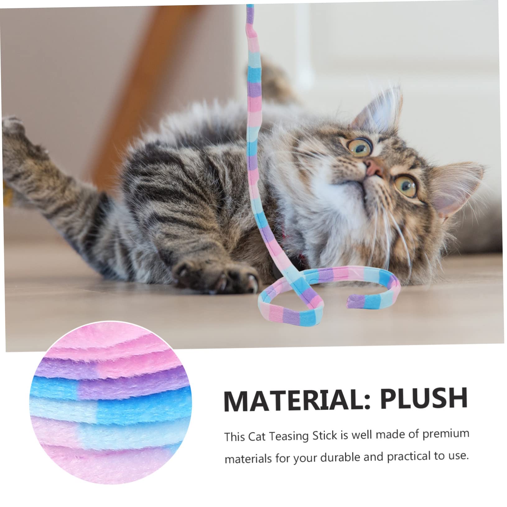 VANZACK 5sätze Interaktiver Katzenspielzeug Und Schnur Teilig Macaron-Farben Spaß Und Für Ihre Katze Langlebig Und Strapazierfähig