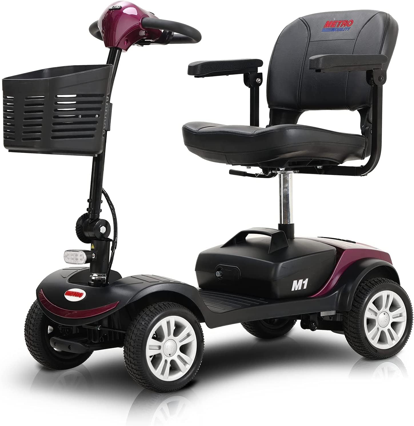 2022 Metro Mobility Electric Scooter Max Weight 300 lbs Dark Red in
