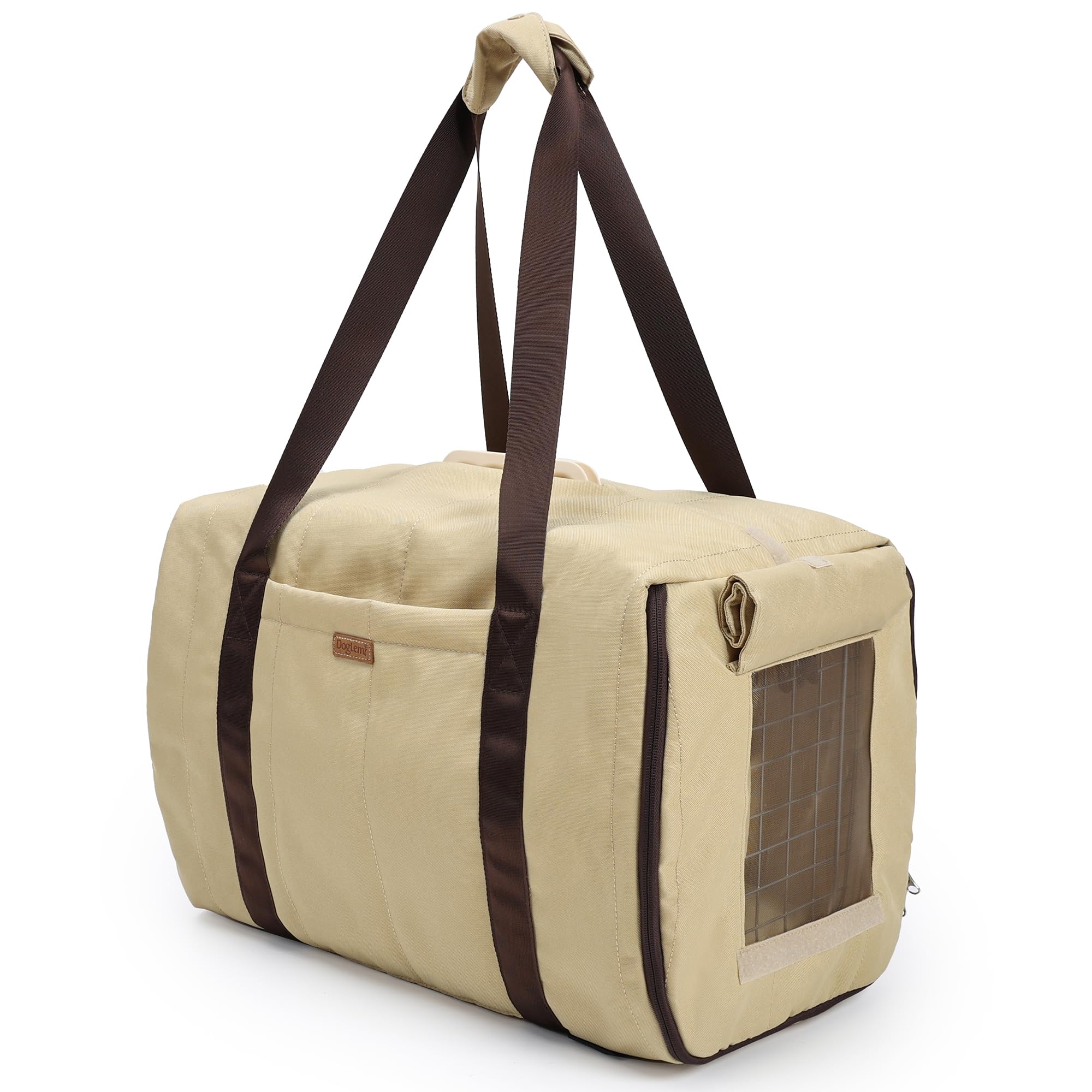 Housse de cage de voyage pour chat et chien, housse de transport chaude et douce avec 2 côtés en maille respirante, utilisation en intérieur et en extérieur