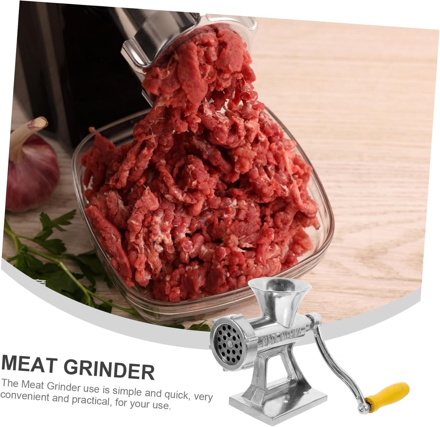 Manual Meat Mincer Sausage Stuffer Heavy Duty Hand Crank for Kitchen Meat Processor for Homemade Sausages