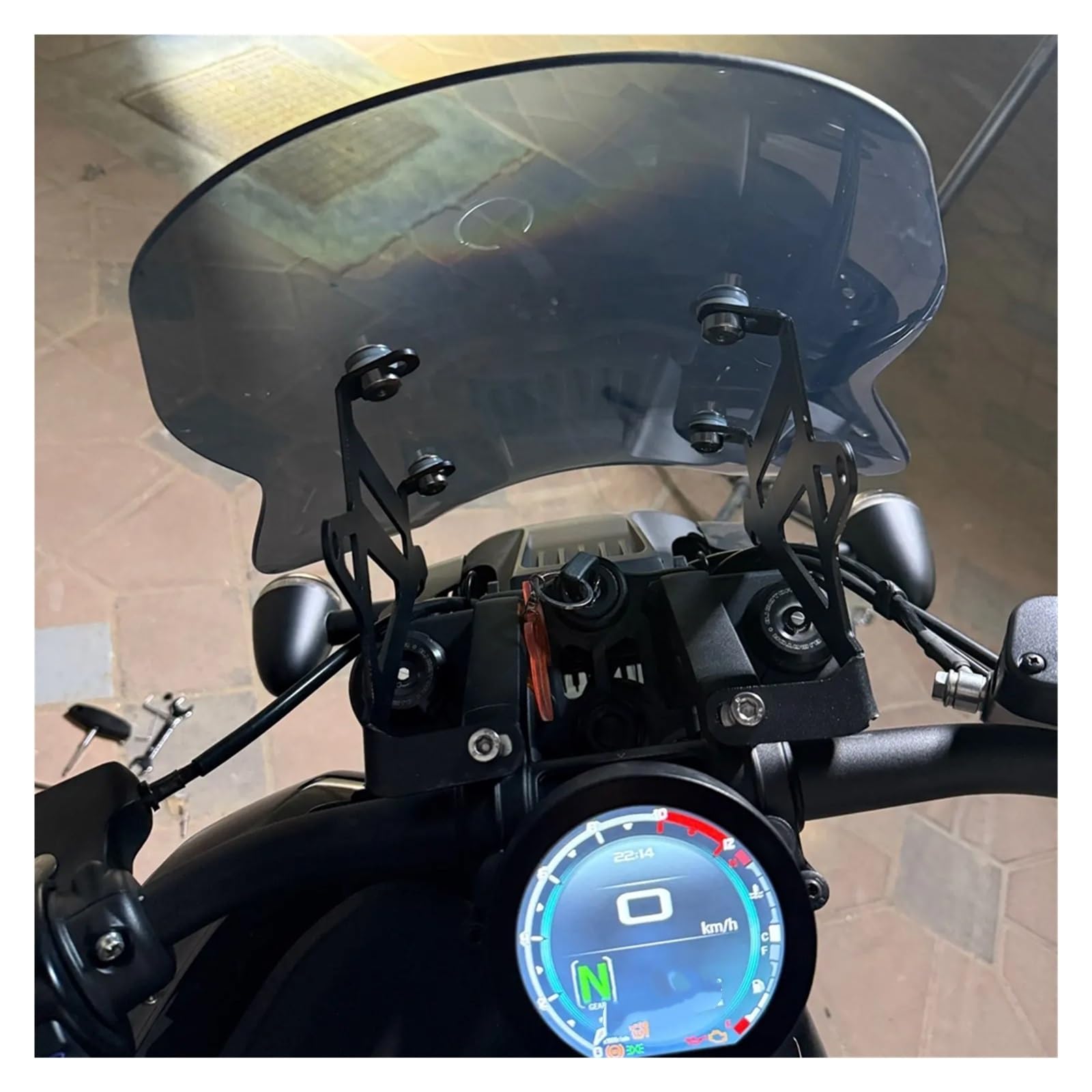 Carena deflettori moto Parabrezza Per QJMOTO SRV600 QJ MOTOR SRV 600 V, Per SRV600V Parabrezza Accessori Moto Deflettore Carenatura Visiera In Vetro