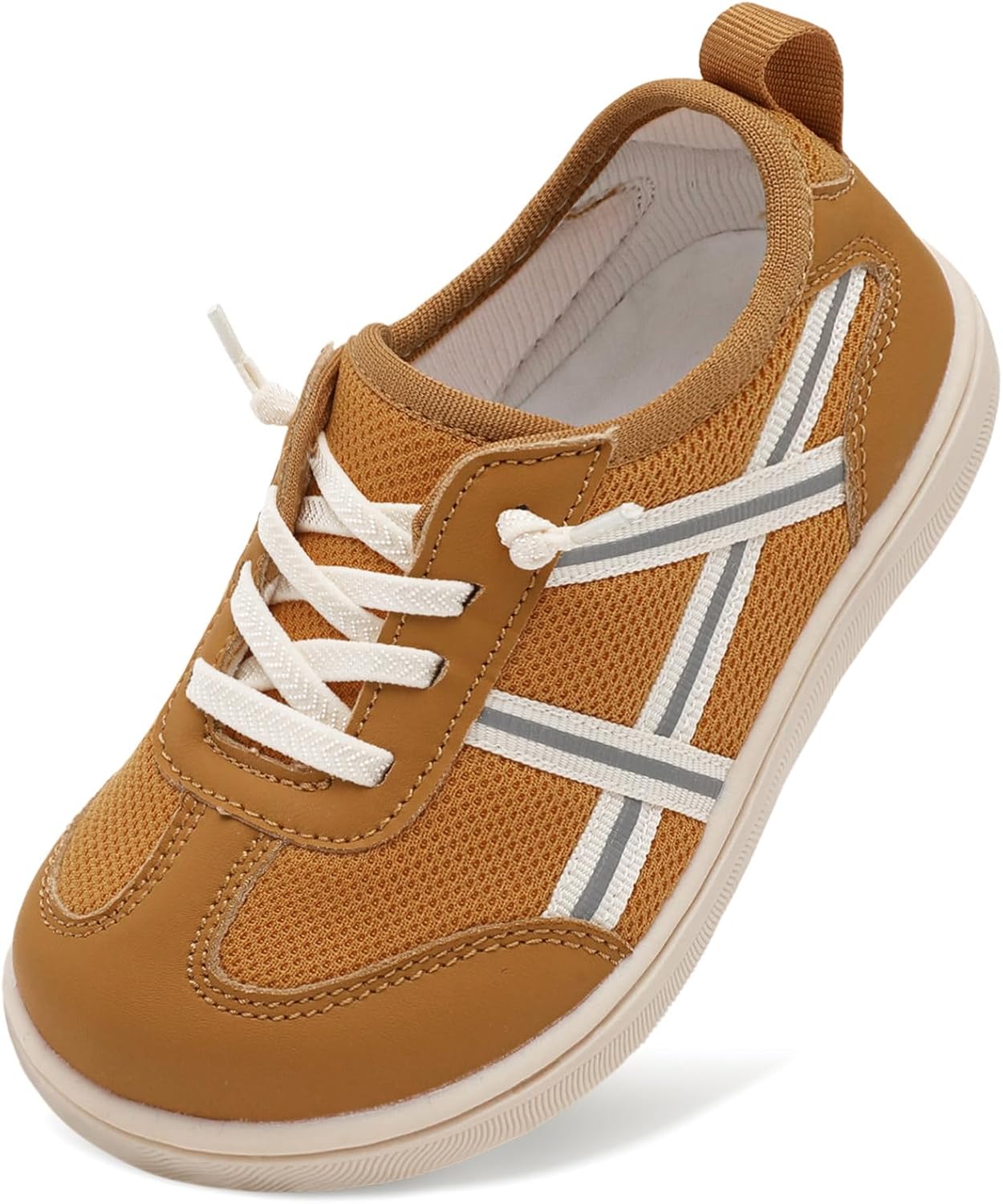 LeIsfIt Toddler Shoes Boys Girls Wide Barefoot Shoes Kids Slip on Casual Sneakers Breathable Non-Slip Sneakers for Walking Play School Tennis