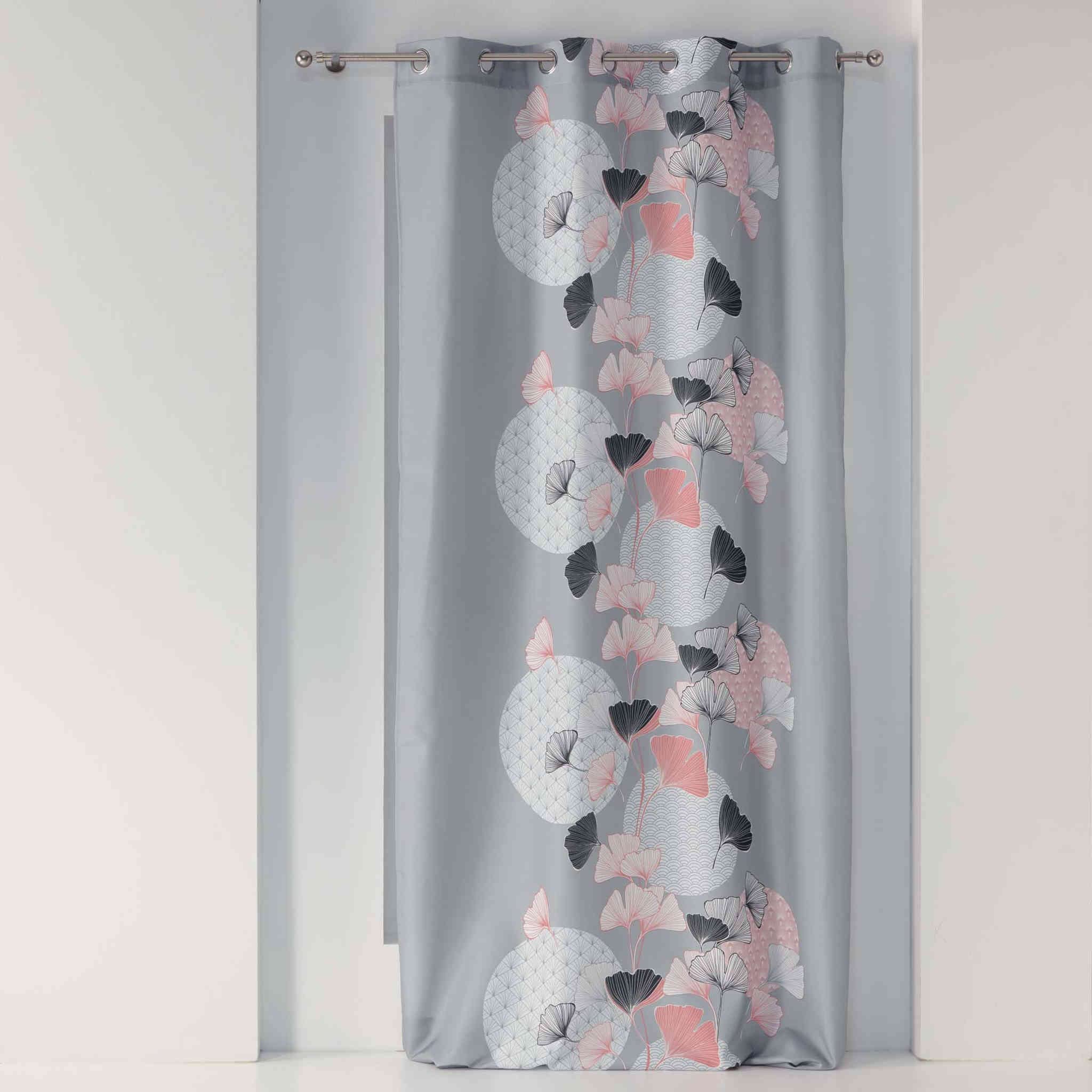 Douceur d'Intérieur Curtain 140 x 260 cm Grey, W 55.1" x L 102.4" (1 Panels)