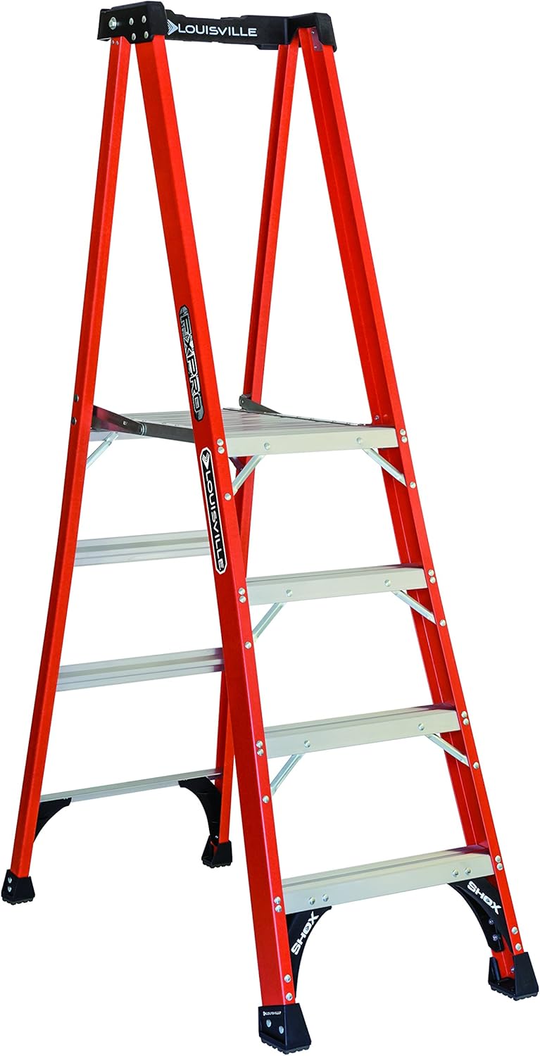 Buy Louisville Ladder FXP1804HD Fiberglass Pro Platform Ladder, Type