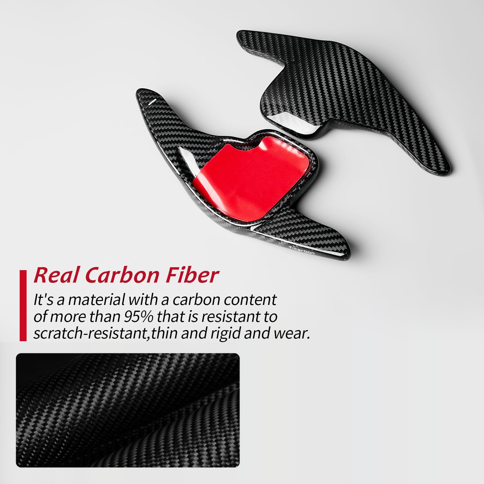 Amazon.co.jp: T-Carbon カーボンファイバーパドルシフター延長カバー 