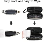 Clear Makeup Bag, Small Makeup Bag for Purse Travel Makeup Bag for Women TSA Approved Cosmetic Bag Waterproof Toiletry Bag (Black)