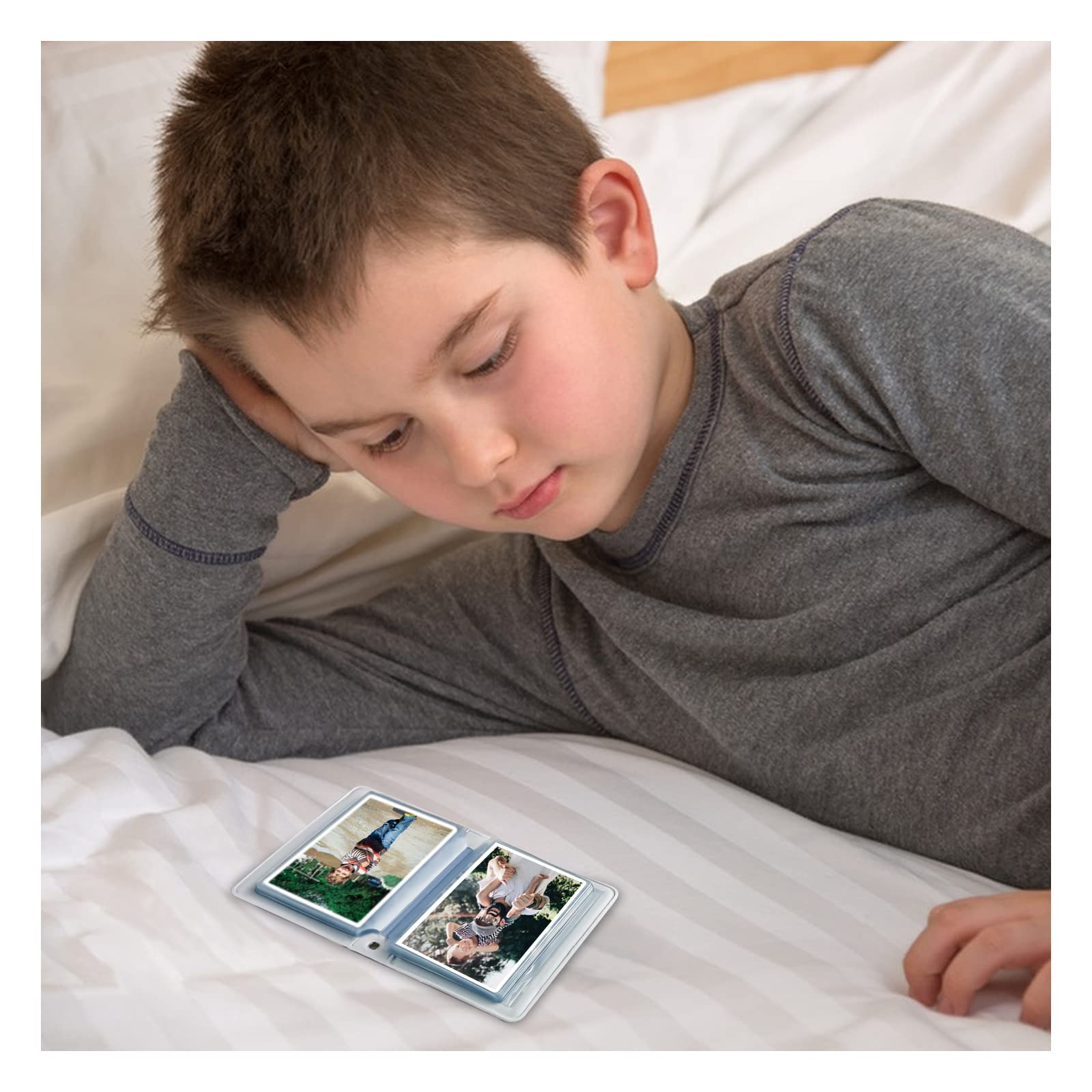 Mini Album Fotografico Con 120 Tasche - Porta Foto Kpop, Design Carino Viola, Per Collezionisti - Foto 13