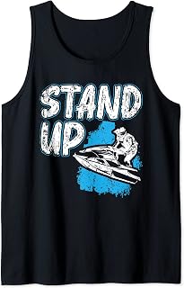 Stand Up Jet Ski Tank Top