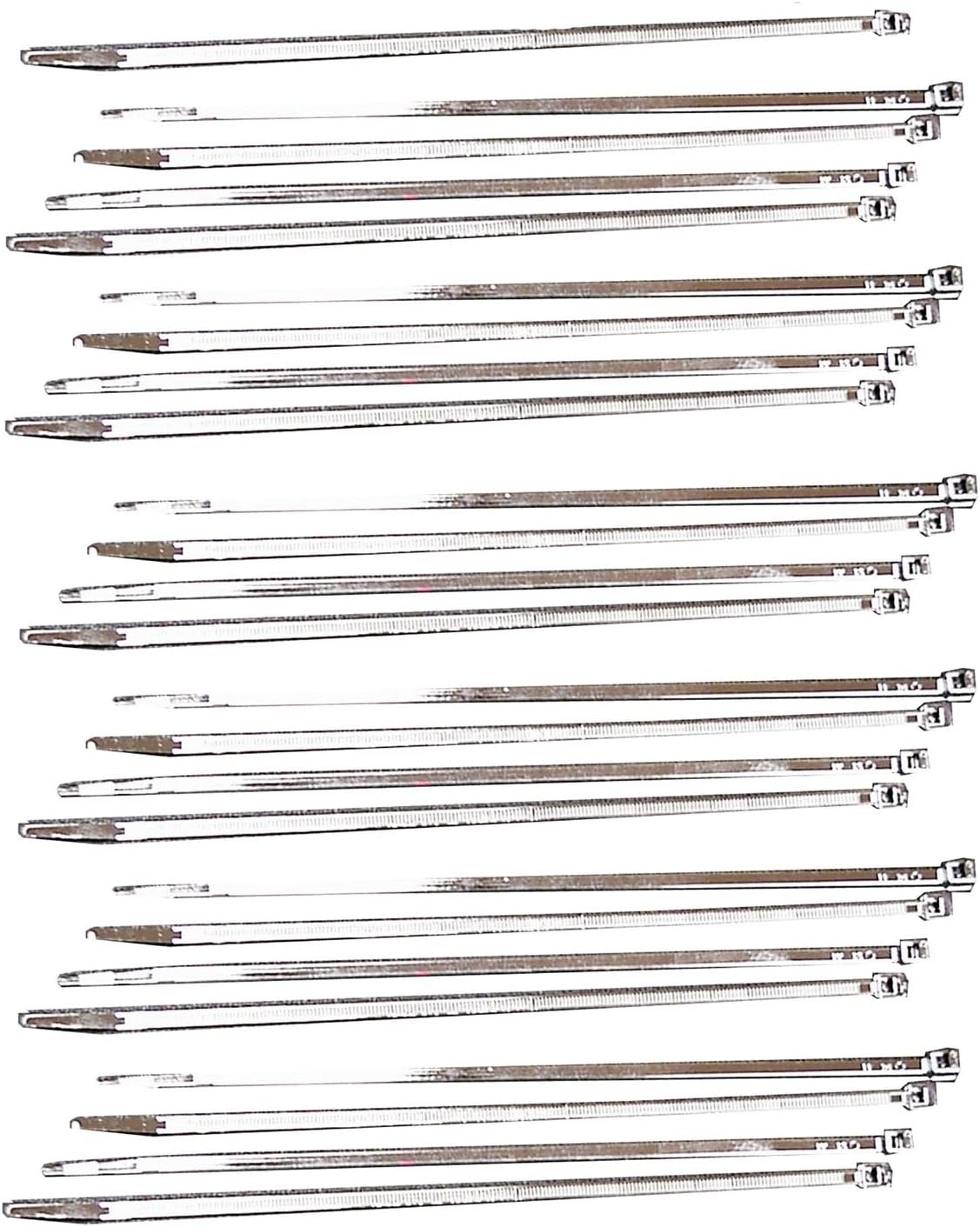 Taylor Cable 42988 Chrome-Plated 4" Wire Tie Strap - Set of 25