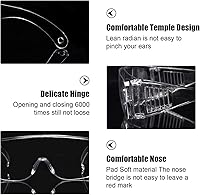 Vista 3 de Gafas de seguridad antivaho de policarbonato con lente resistente a los impactos para laboratorio de construcción al aire libre