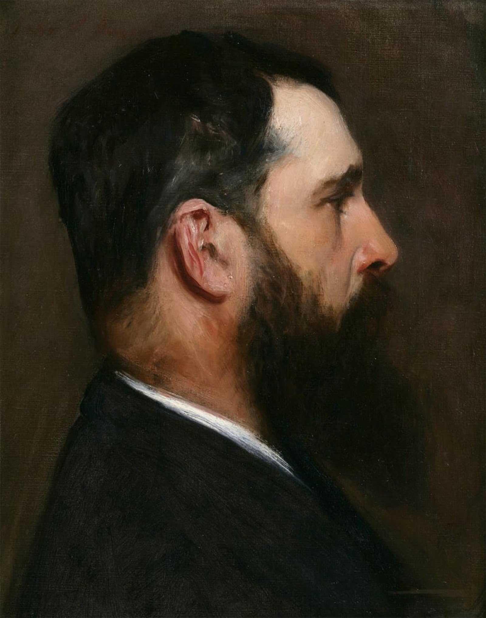RZHRHJES Retro Picture Portrait Oil Painting Modern Wall Artwork Claude Monet by John Singer Sargent Canvas Poster for Home Decor 60x90cm