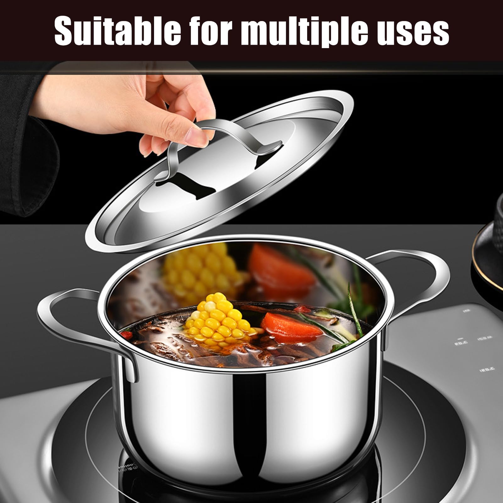 Tarro de almacenamiento de manteca de cerdo de acero inoxidable con colador, recipiente seguro para cocinar aceite y salsas, tarro de almacenamiento de manteca de cerdo