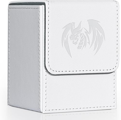 Miniatura 16 de Caja de cartas para Yugioh MTG, más de 100 fundas con 2 divisores, caja de almacenamiento de piel sintética, compatible con tarjetas coleccionables