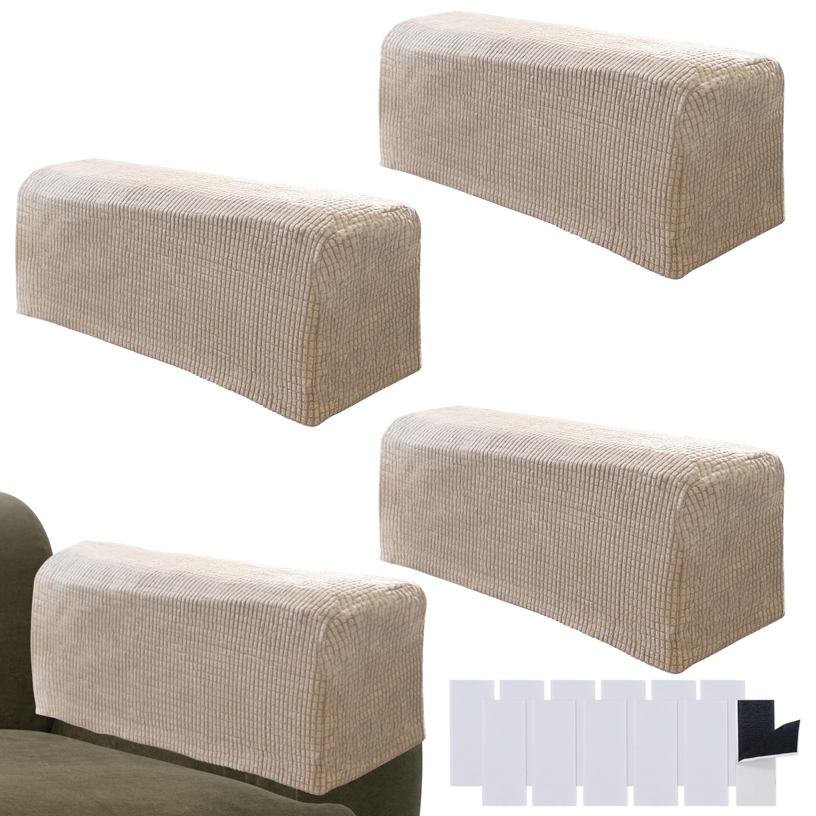 4 pezzi Fodere per poltrona copripoltrona per braccioli copribraccioli divano