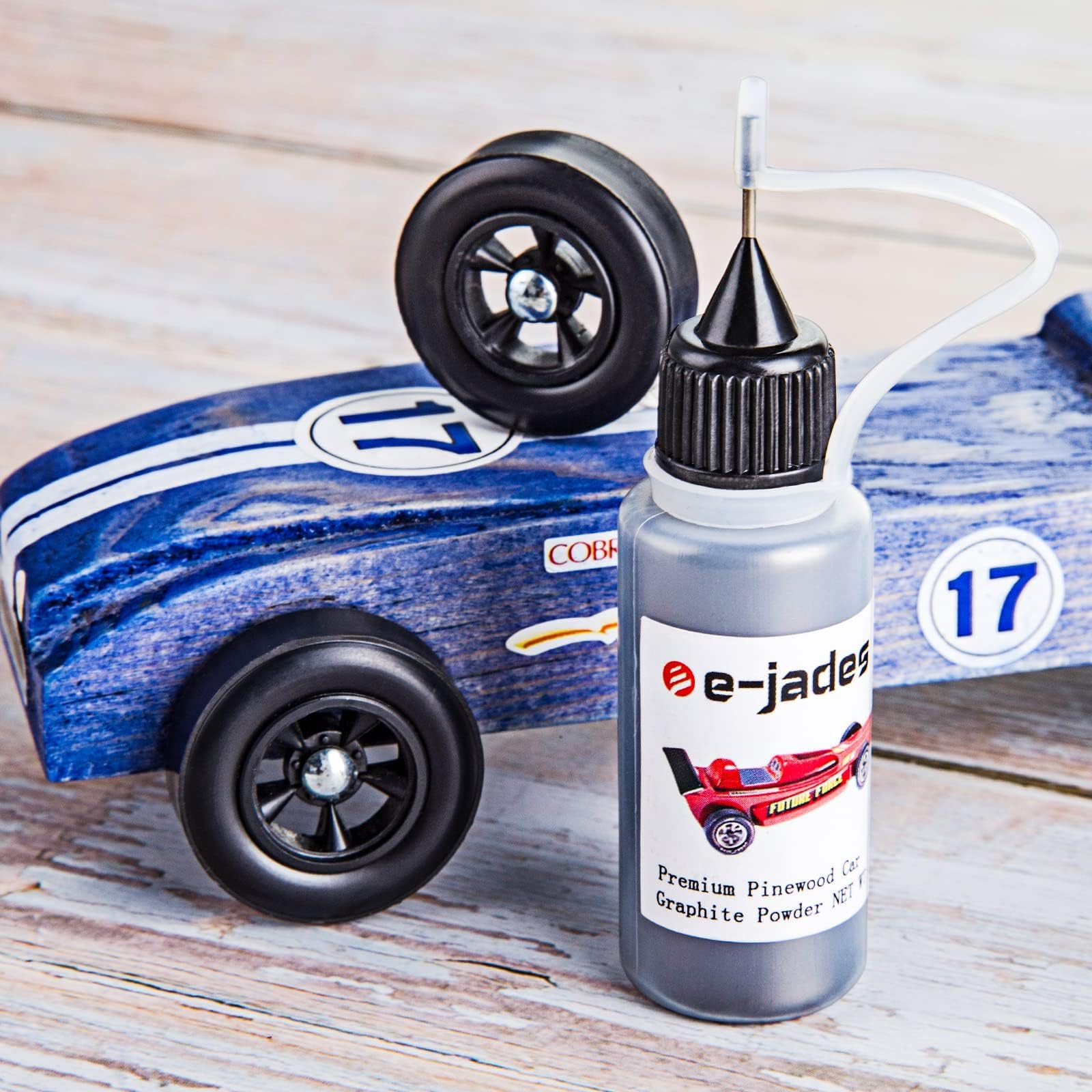 Graphite Powder 0.5OZ for Pinewood Car, Lubricant Powder Dry Lube, for Door Hinge Lubricant, Lock Graphite Spray, Compatible with Derby Car Weights Kits Wheels Axles