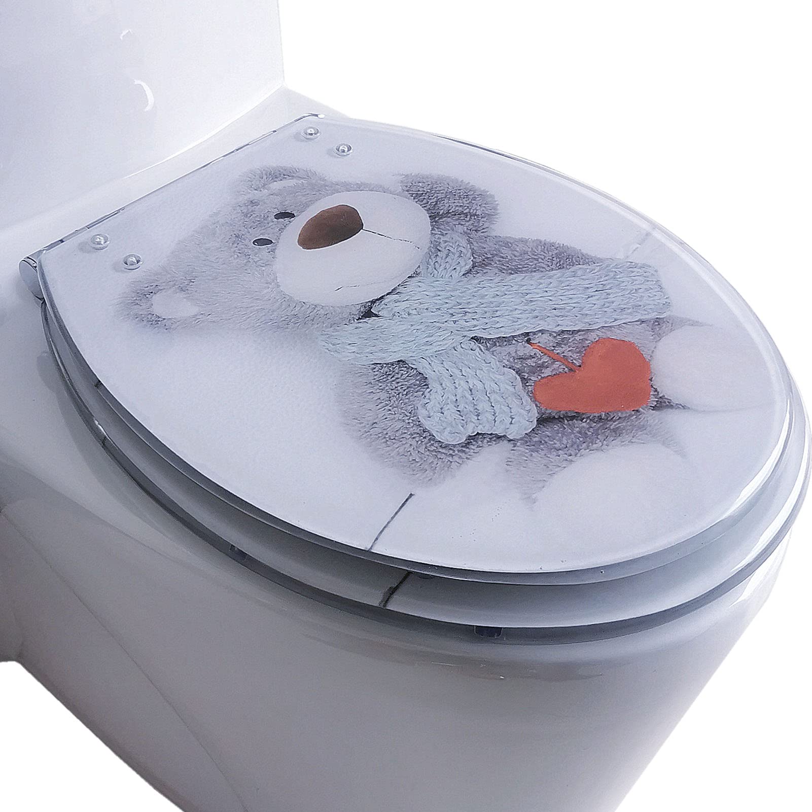 Stainless, U/V/O, Adjustable, Lightweight, Durable, Portable, User-Friendly, Compact Adjustable fit, Universal, Toilet, seat, Slow, Close, Will, Never, Loosen