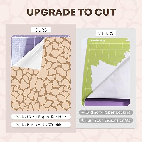 Miniatura 55 de Tintnut Vinilo permanente tono de piel, 18 hojas de 12 x 10 pulgadas, vinilo adhesivo permanente para máquina de cortar, autoadhesivo marrón