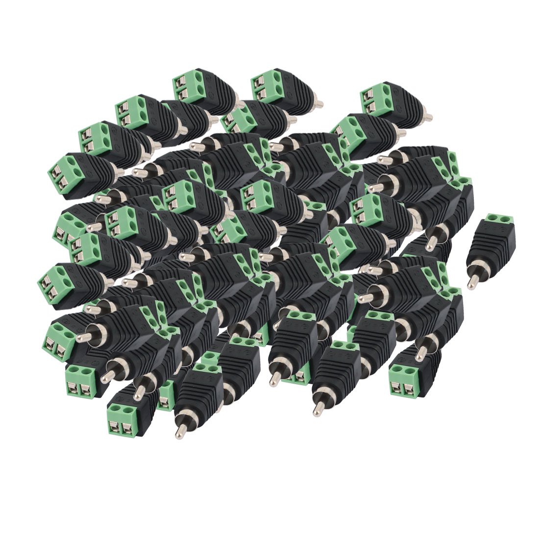 Aexit 100 Stk Musikinstrumente & DJ-Equipment Schraubanschluss Koaxial Cat5 Cat6 Audio Video Cinch- Musizier-Zubehör Stecker Buchse