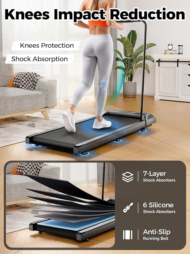 Caminadora Eléctrica Plegable con Inclinación 10% Color Negro miniatura 5