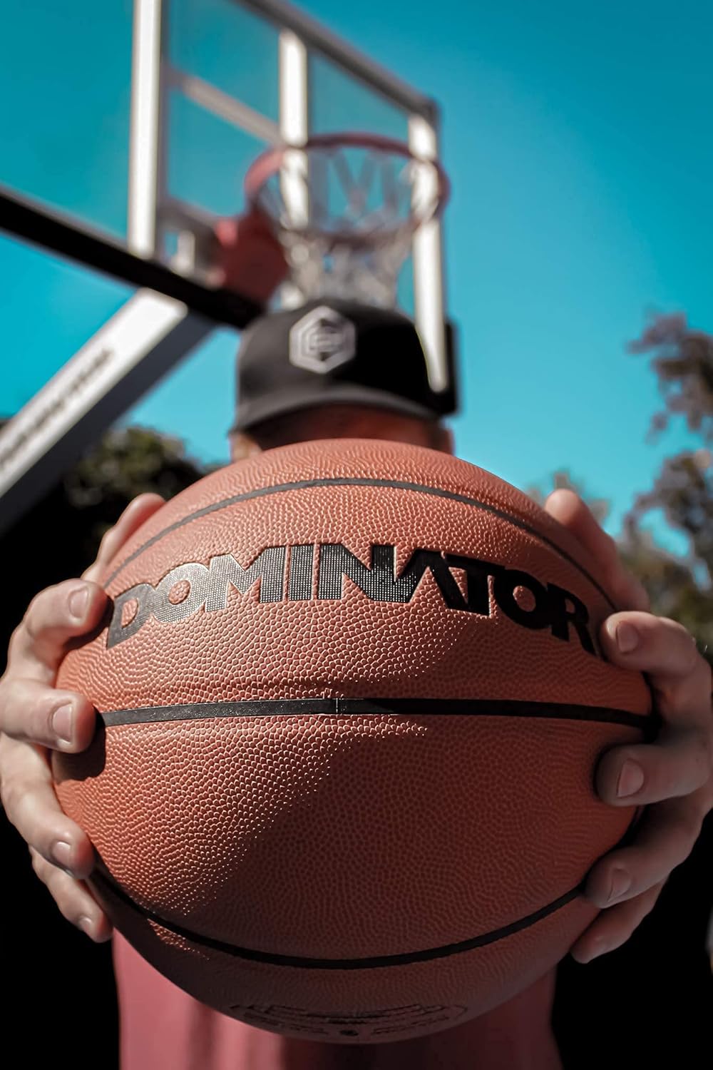 Dominator HomeSports Indoor/Outdoor Competition Street Real Feel Pro Game Basketball Composite Leather, Size 7, 29.5 Official Size