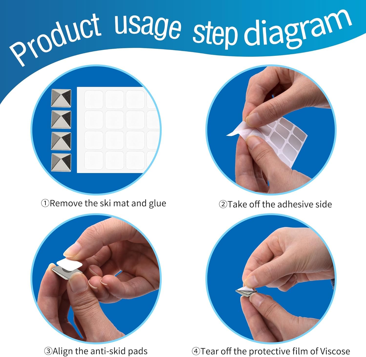 Stomp Pad Per Snowboard: 18 Pezzi Antiscivolo, Adesivo Piramidale, Per Grip Aggiuntivo
