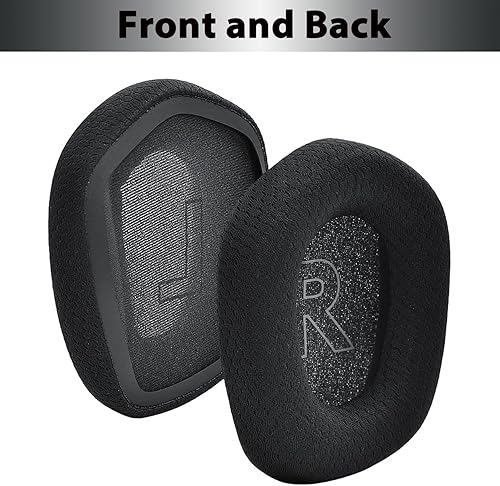 Miniatura 6 de Adhiper Almohadilla de repuesto para auriculares Logitech G733, cómoda y refrescante, almohadillas de gel de enfriamiento, almohadillas de tela de