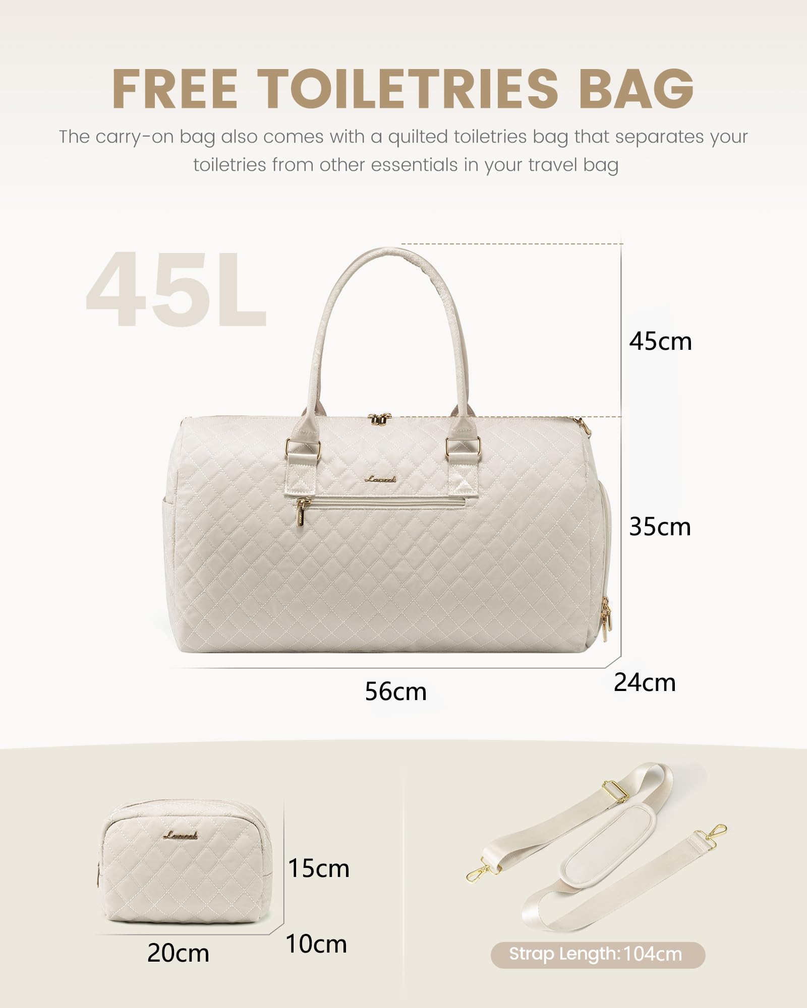 LOVEVOOK Bolsa de viaje de deporte para mujer, bolsa de viaje para el fin de semana, bolsa de hospital, bolsa para el nacimiento con neceser, compartimento para zapatos y compartimento húmedo, bolsa