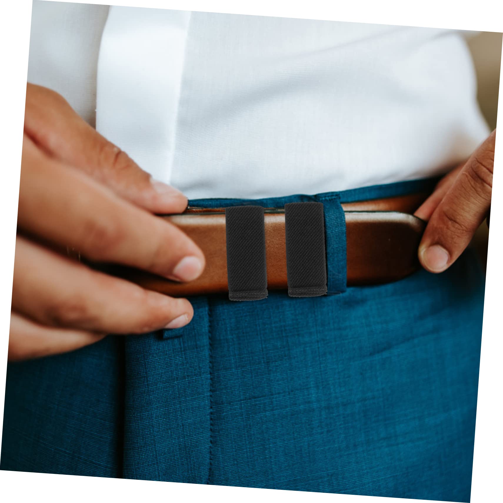 Happyyami 4 Piezas Ancla de cinturón Aros de cinturón al Aire Libre Soporte de Lona Cinturones para Hombres Backpack Puente de cinturón para Hombres cinturón de trabilla para Hombre elástico