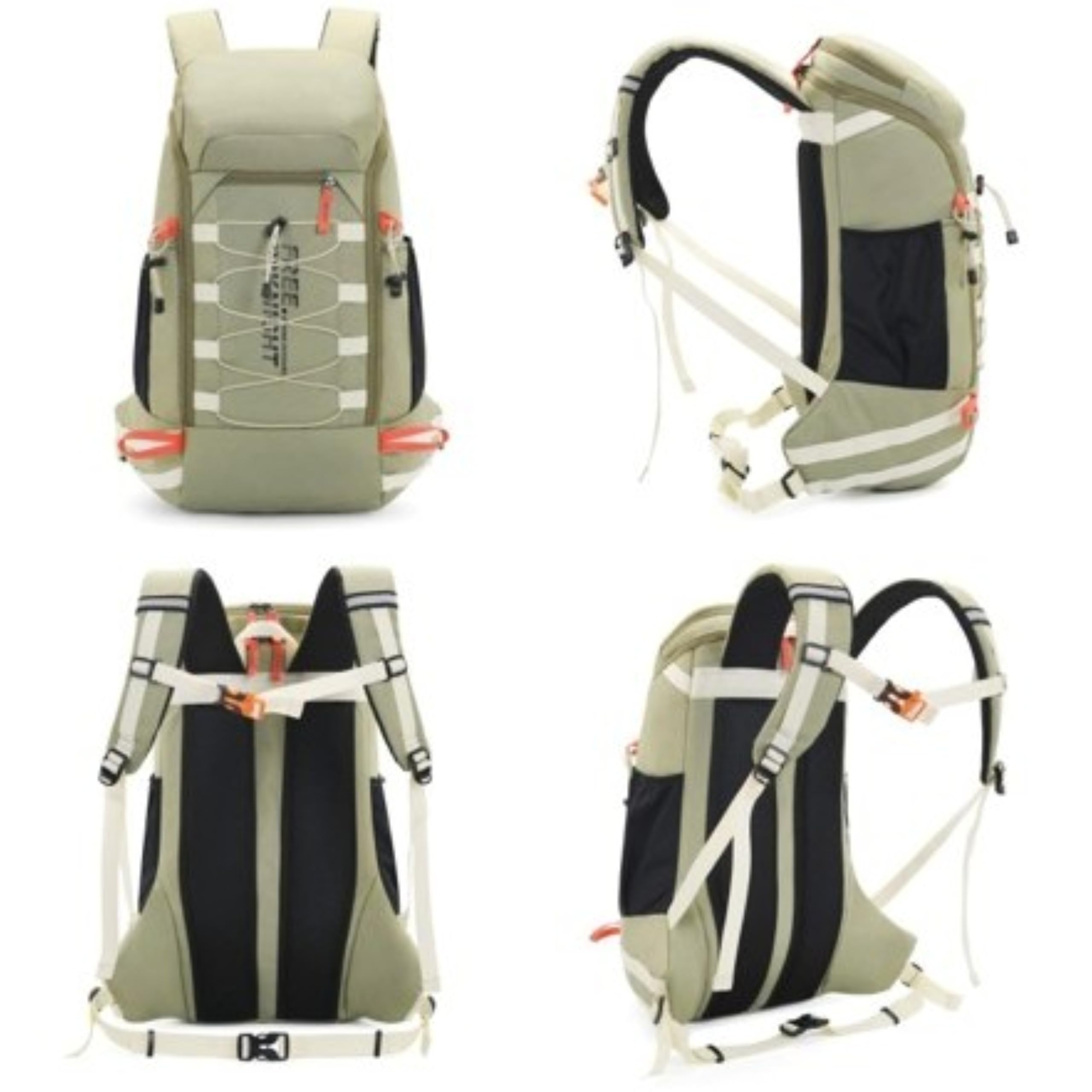 Sport Knight Outdoor Rucksack 40L, Wasserdicht & Leicht – Trekking, Wandern, Reisen, mit Regenschutz & Hüftgurt, aus Oxford Gewebe Blau