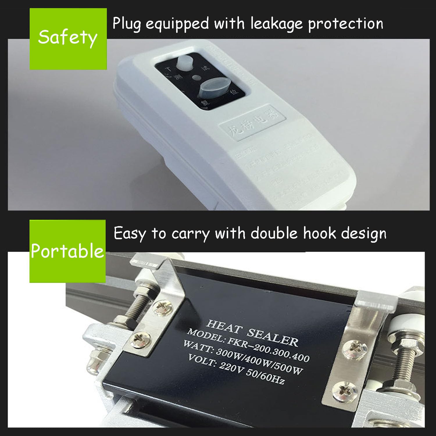 Sellador de bolsas Mylar FKR-400 de 16 pulgadas para papel de aluminio, celofán, papel kraft y bolsas Bopp