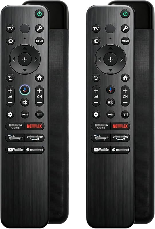 2 Pack RMF-TX910U Voice Remote New Replacement Compatible with Sony TV Bravia Remote, Compatible with All Smart LED OLED TVs Series with Voice Function