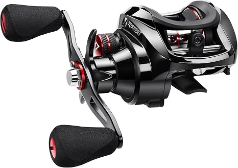 Piscifun Torrent Baitcaster Fishing Reel, 18LB Carbon Fiber Drag Baitcasting Reel, Magnetic Braking System Casting Reel, Available in 7.1:1 and 5.3:1