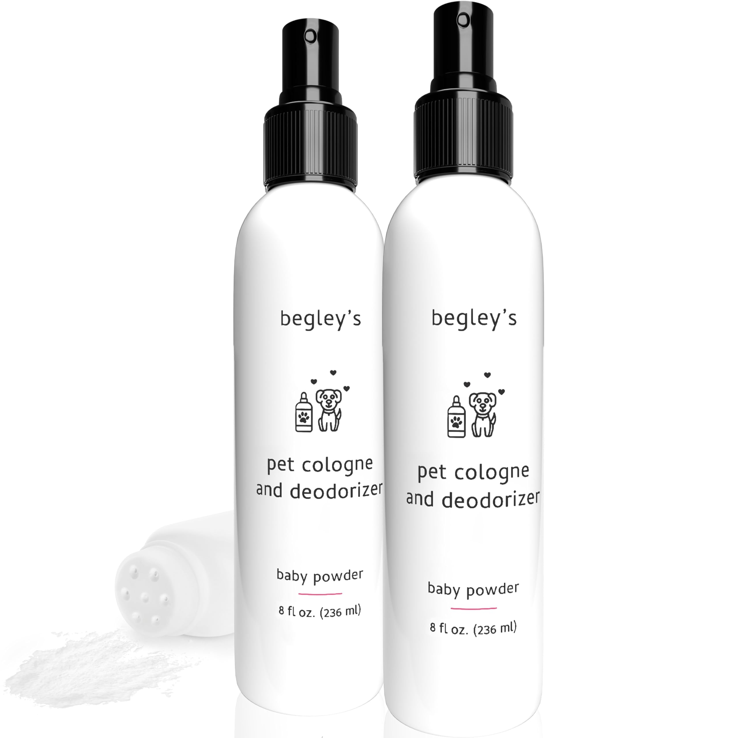 Begley's Pet Cologne and Deodorizer - Premium Essential Oil Dog Perfume Spray Long Lasting and Pet Odor Eliminator - Cat Perfume and Dog Cologne Spray