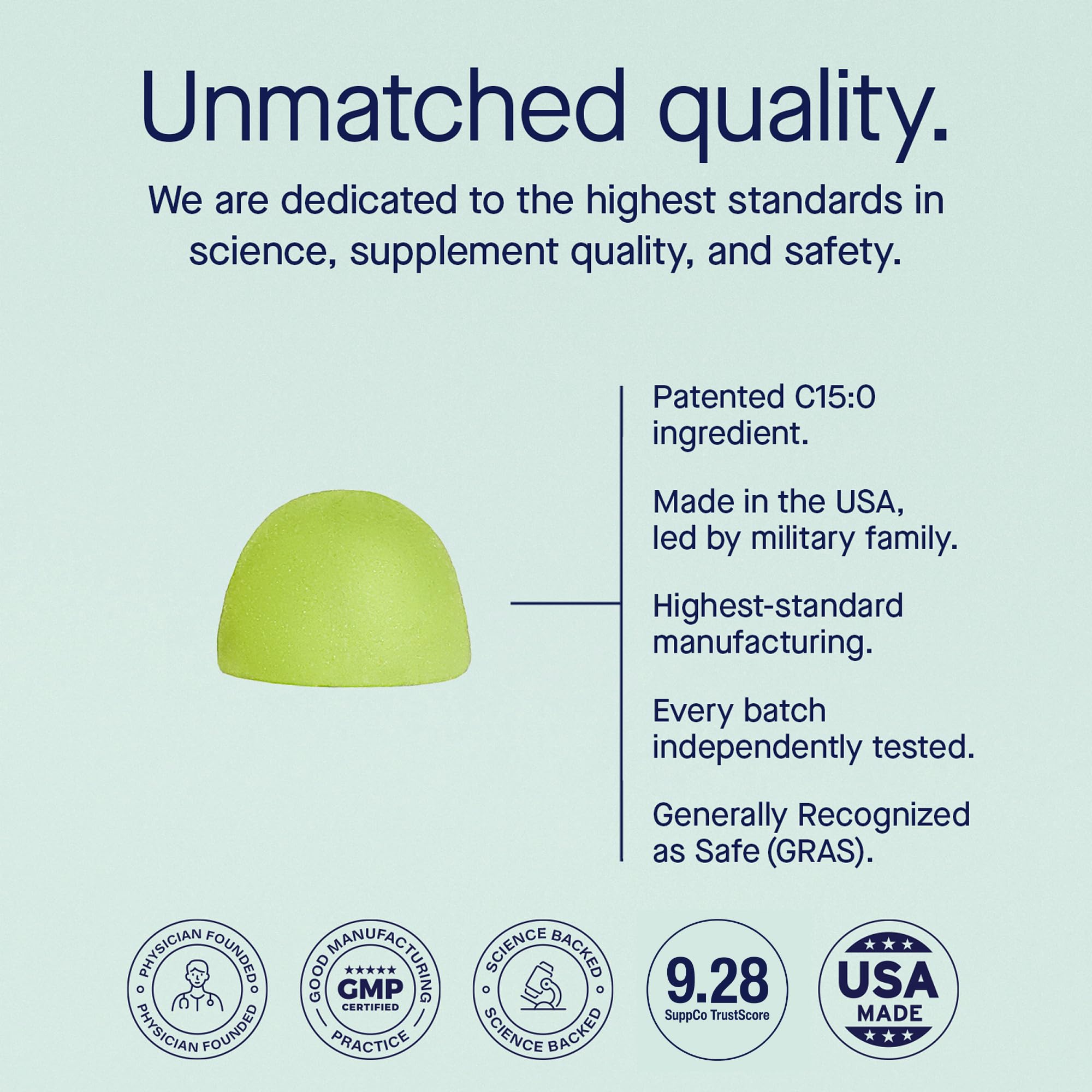 Fatty15 C15:0 Pentadecanoic Acid Healthy Aging Gummies - 60 Vegan Gummies — Amazon image 3