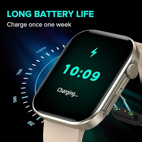 Miniatura 5 de BRIBEJAT Reloj inteligente para mujer, contestarhacer llamadas, 2.01 pulgadas, podómetro con SpO2frecuencia cardíacamonitor de sueño compatible con
