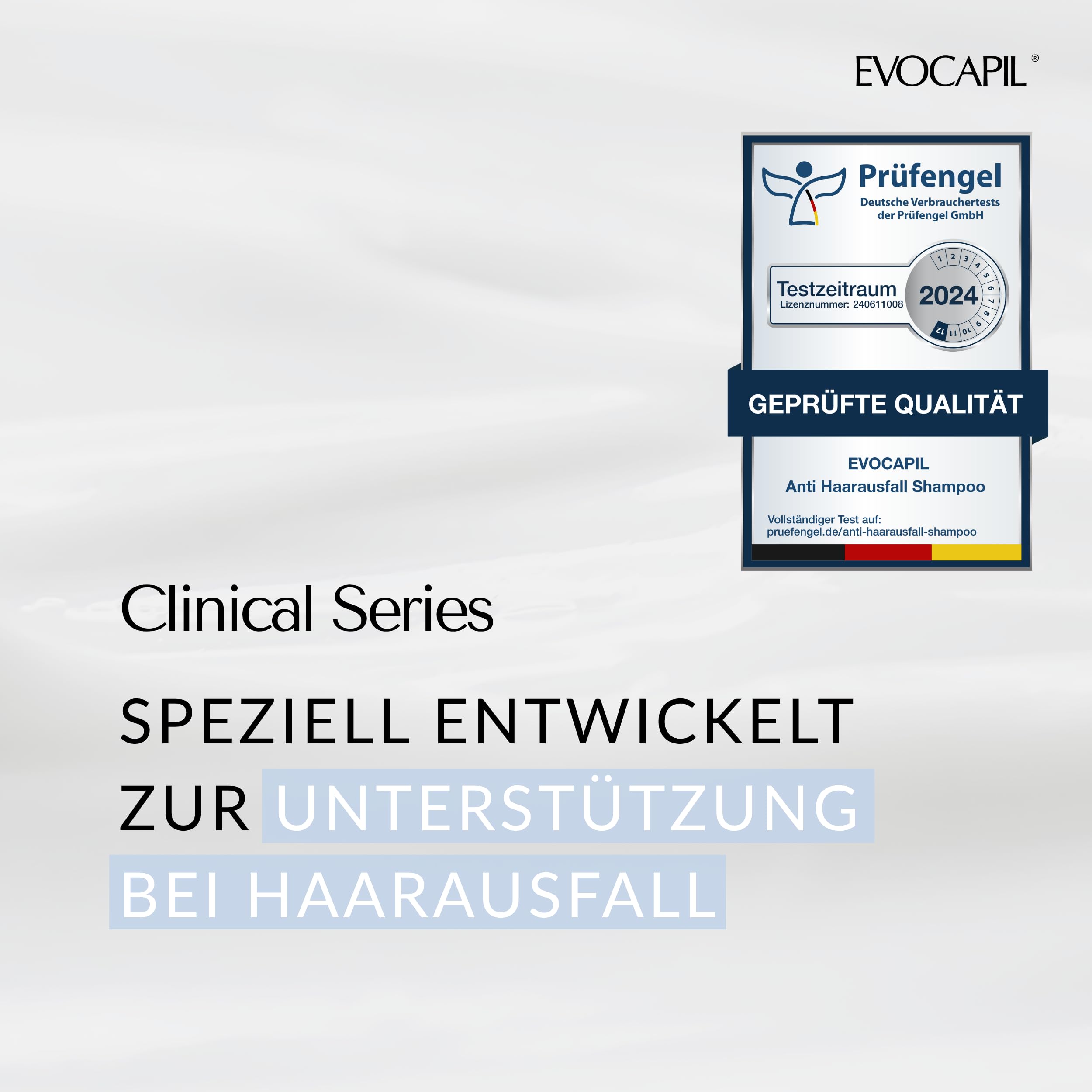 Evocapil - Haar Vitamine - 3x 300ml Haarshampoo mit Keratin, Biotin, Protein und Aminosäuren - Für Anwendungen nach Haartransplantationen - schützt und pflegt das Haar
