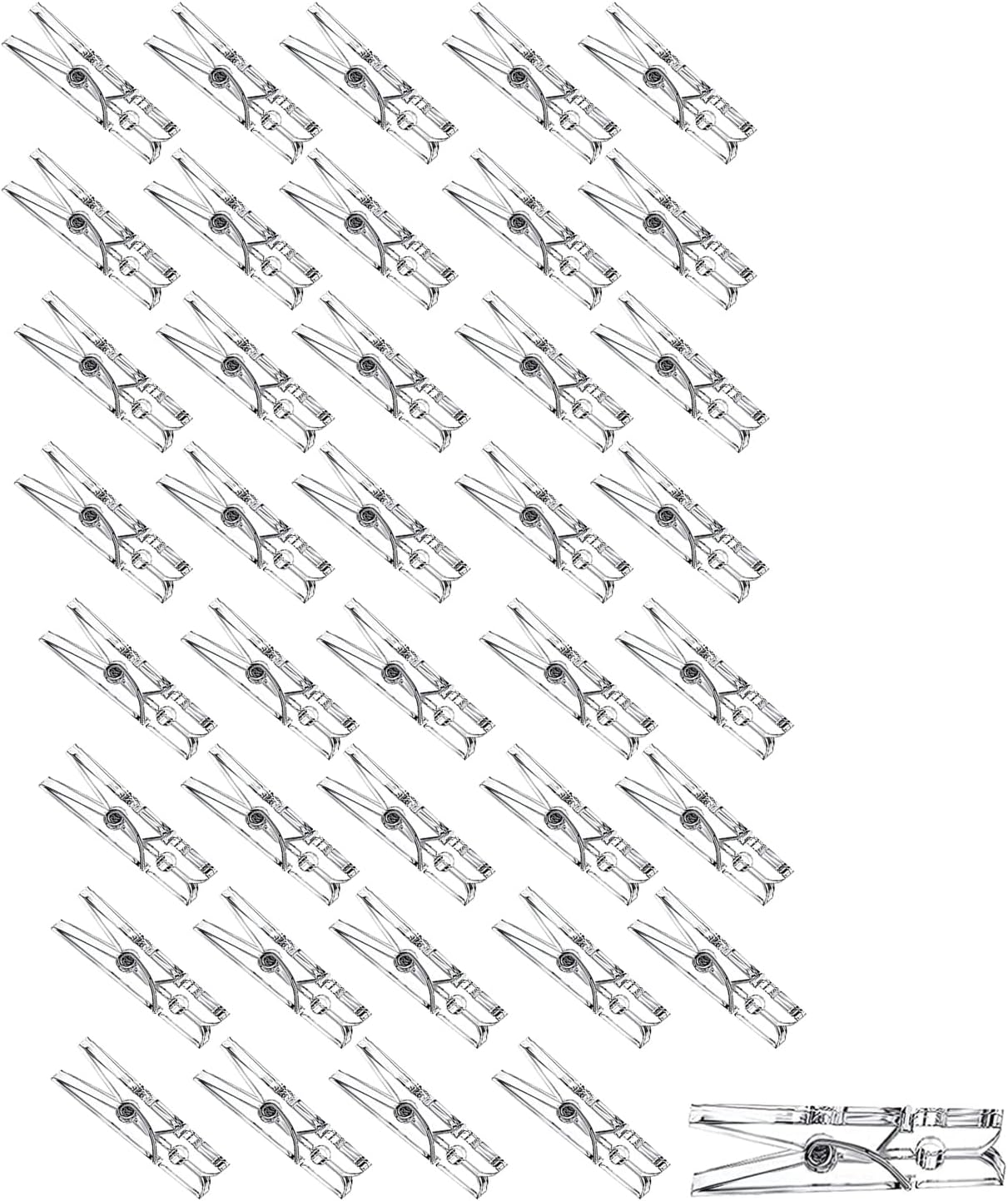 40 Pcs Clear Mini Pegs, Photos Clothespins, Mini Clear Pegs, 35mm Tiny