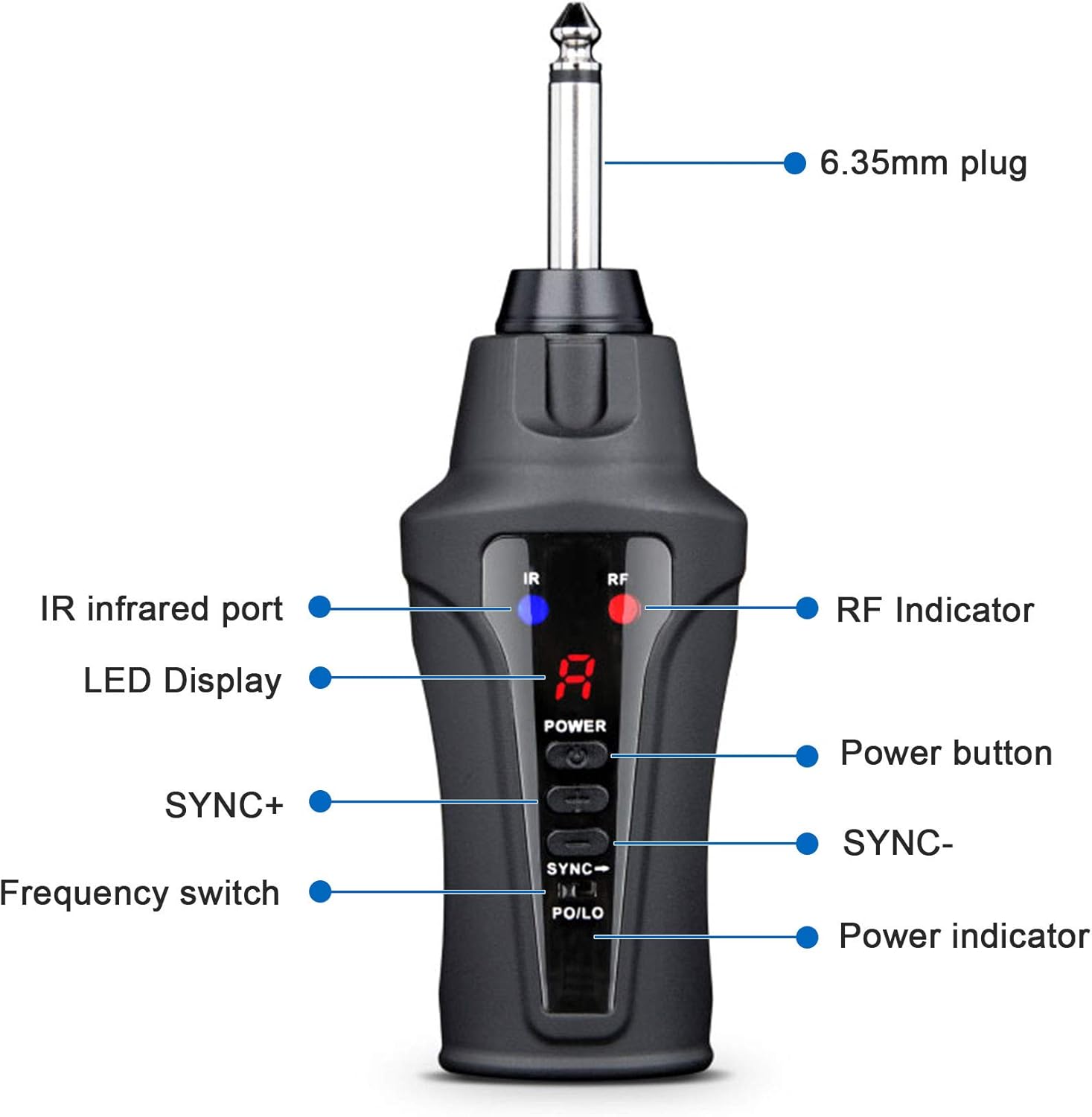 MAMKOES ST-5 Sax Microphone Wireless Instrument UHF Mic Receiver & Transmitter System for Saxophone French Horn Trumpet Trumbone : Musical Instruments