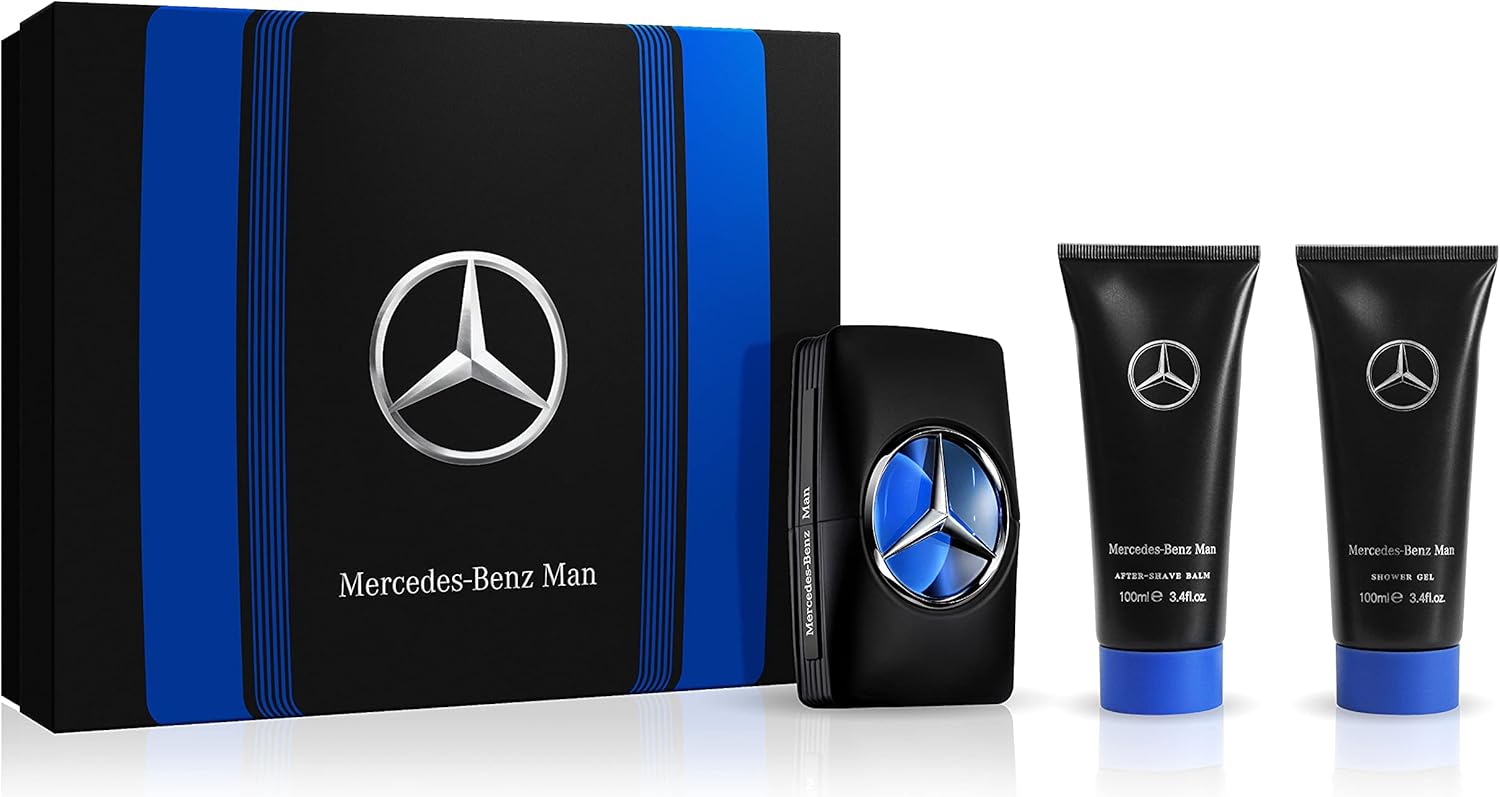 Mercedes-Benz Man – Addictive And Woody Fragrance For Men – Alluring Scent – Suitable For All Skin – Soothing 3.4 Oz After Shave – Refreshing 3.4 Oz Shower Gel – 3.4 Oz EDT Spray – 3 Pc Gift Set Mercedes-Benz Man – Addictive And Woody Fragrance For Men – Alluring Scent – Suitable For All Skin – Soothing 3.4 Oz After Shave – Refreshing 3.4 Oz Shower Gel – 3.4 Oz EDT Spray – 3 Pc Gift Set