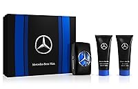 Vista 1 de Mercedes Benz Set de regalo para hombre, fragancia icónica con spray EDT, gel de ducha, después del afeitado para hombres, colonia aromática
