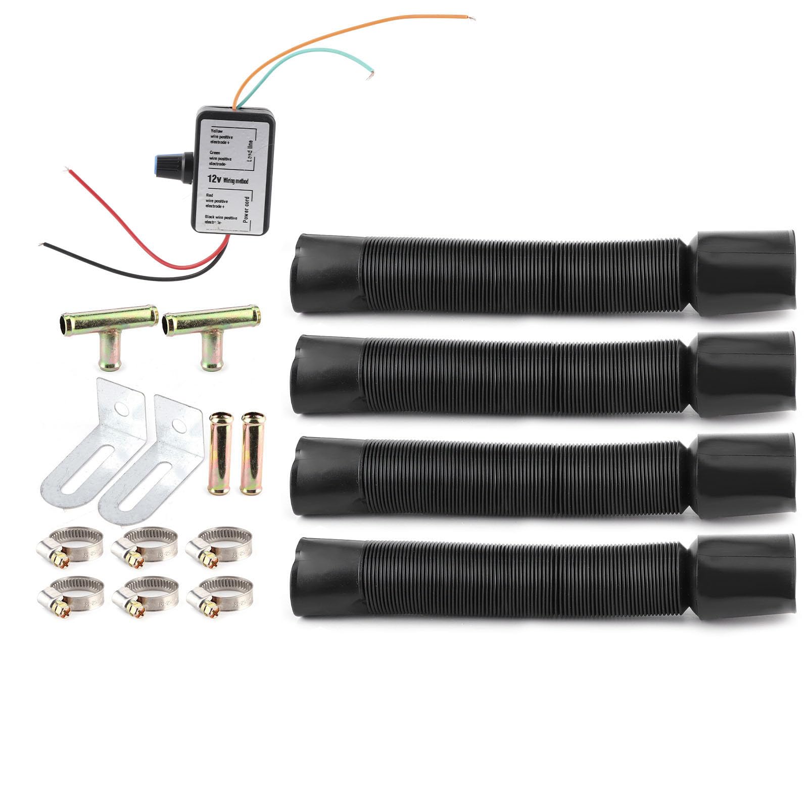 Calentador de Coche-Duokon 12V 50W Calentador de Coche 3 Orificios Calentador de Calentamiento rápido portátil de Invierno Eliminación de Escarcha Bajo Nivel de Ruido