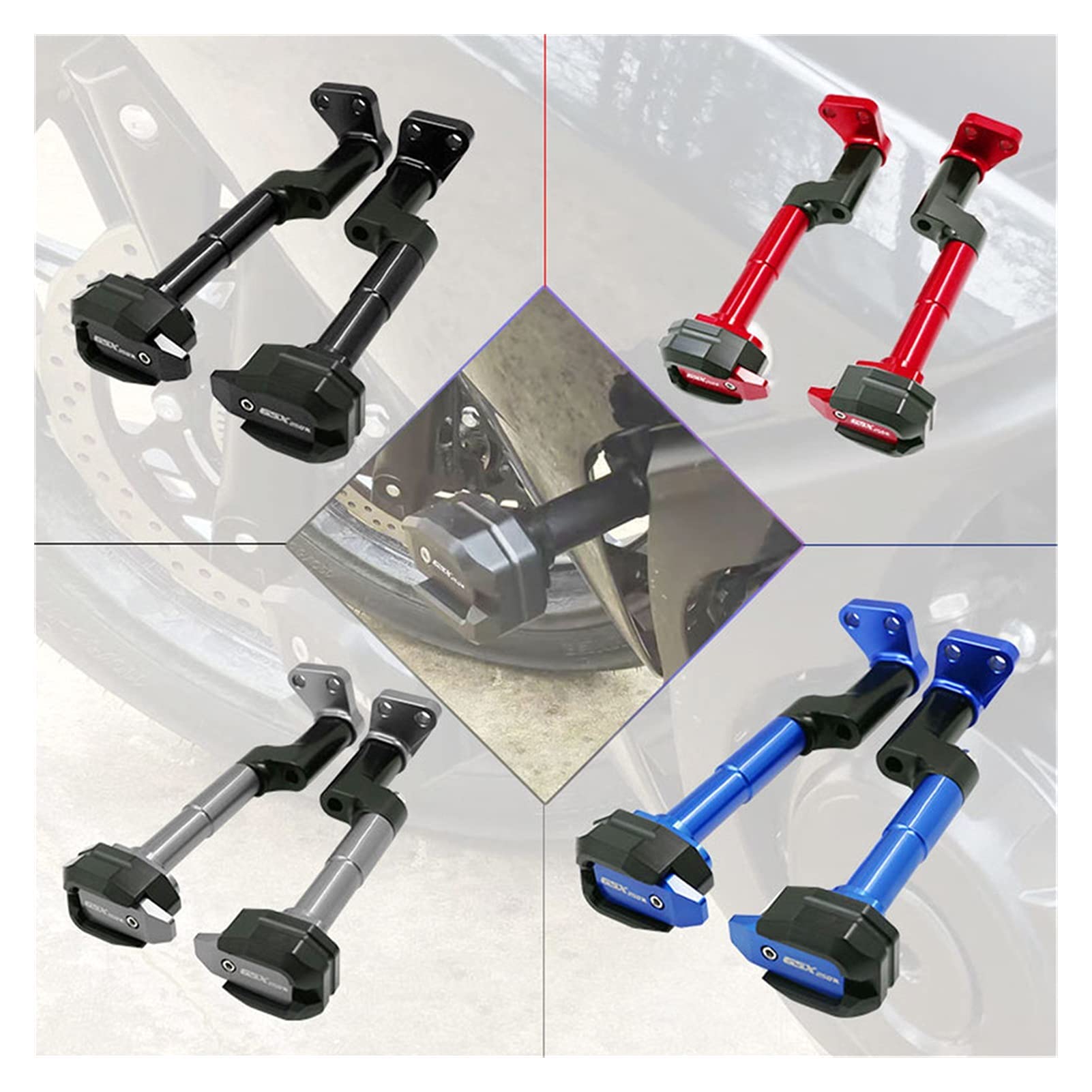 Owiewka motocyklowa Dla SUZUKI GSX250R GSX250 DL250 GW250 Rama Motocyklowa Slider Silnik Ochraniacze Osłona Osłona Ochrony Przed Wypadkiem(Chrome)