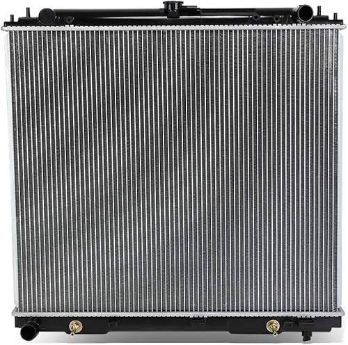 DNA Motoring OEM-RA-2807 Radiador de refrigeración de aluminio de 1 fila estilo OE compatible con 05-18 Frontier / 05-12 Pathfinder AT, 27-3/16