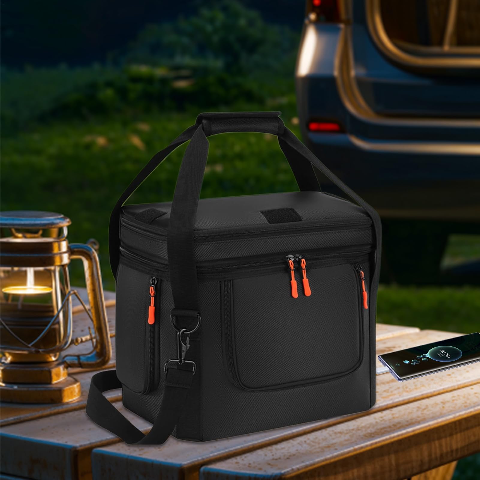 Borsa per attrezzi da viaggio, impermeabile, portatile, con tasche, per appassionati di attività all'aperto, adulti, adolescenti, viaggi in campeggio, dispositivi di backup di emergenza