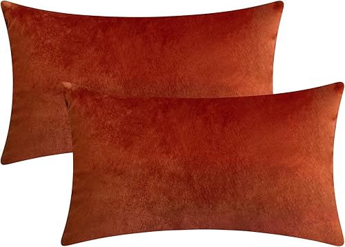 Vista 80 de Juego de 2 fundas de almohada de terciopelo para sofá y cama, 18 x 18 pulgadas, color verde azulado