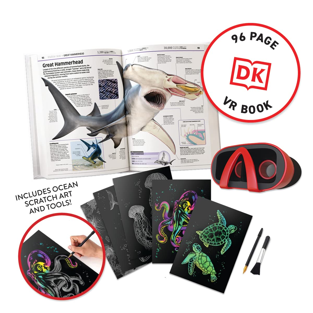 Abacus Brands Virtual Reality Oceans! Gift Box - Illustrated Interactive VR Book and STEM Learning Activity Set - for Ages 8 and Up, view 2