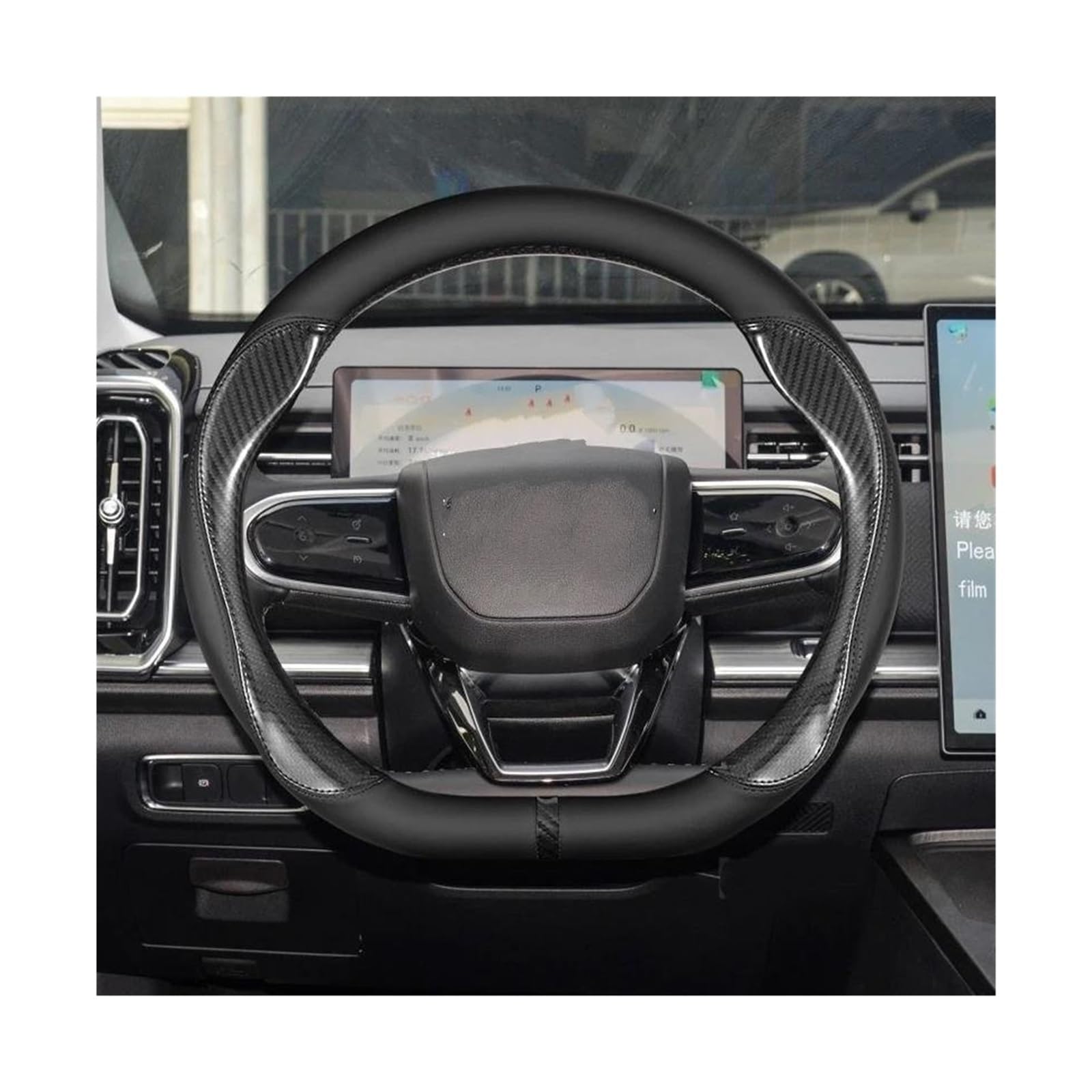 Lenkradabdeckung Für Mazda 2 3 5 6 CX-4 CX-5 CX-7 CX-8 CX-30 CX-50 MX5 RX-7 RX-8 Für Axela Für Atenza Auto-Lenkradbezug Aus Leder Lenkradhülle(Rot)