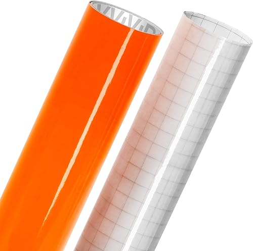 Miniatura 9 de VViViD Paquete de rollo de vinilo adhesivo de acabado brillante de 12 x 60 pulgadas con papel de transferencia oracal de 12 x 12 pulgadas (2