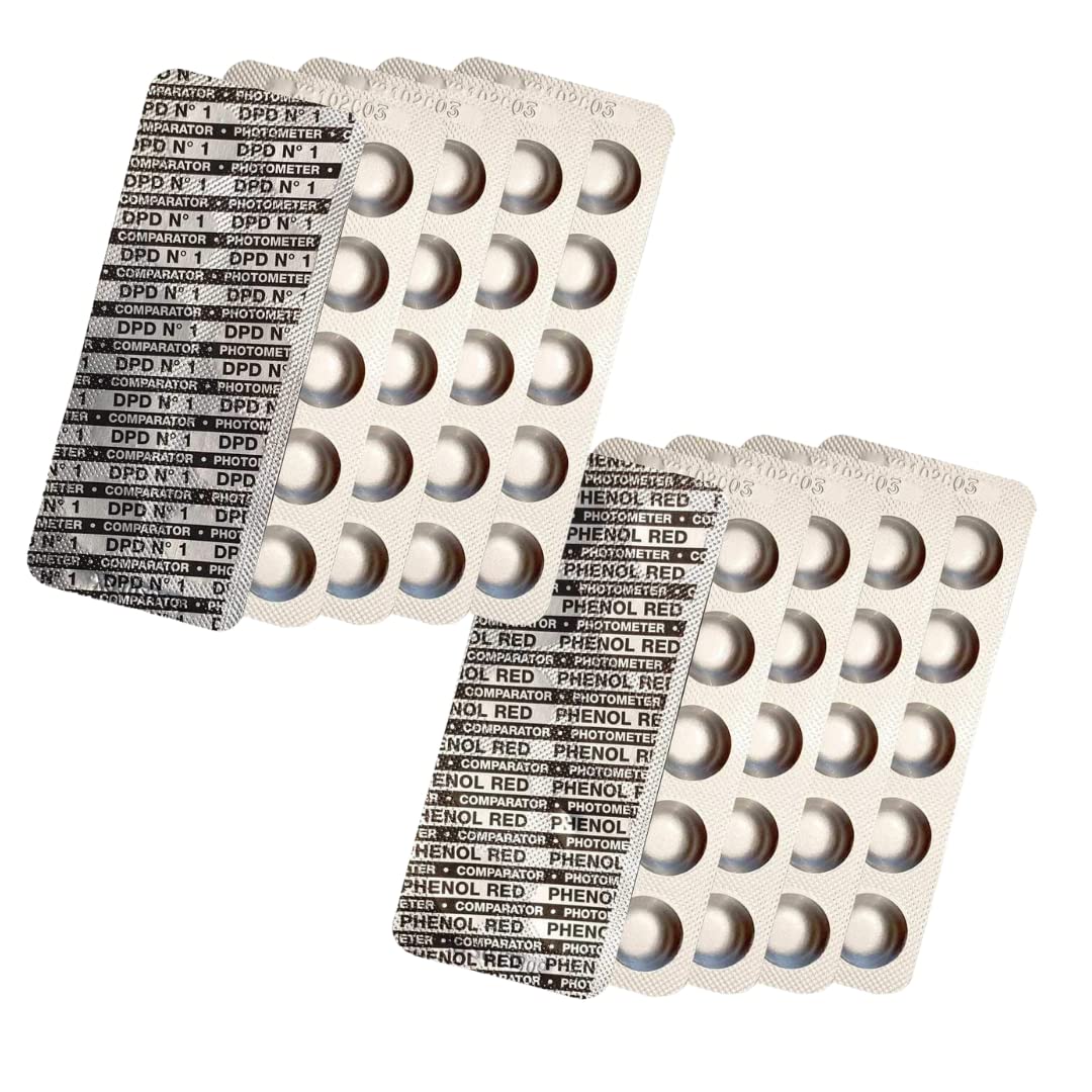 harren24 Photometer Testtabletten für pHWert und freies Chlor Phenol